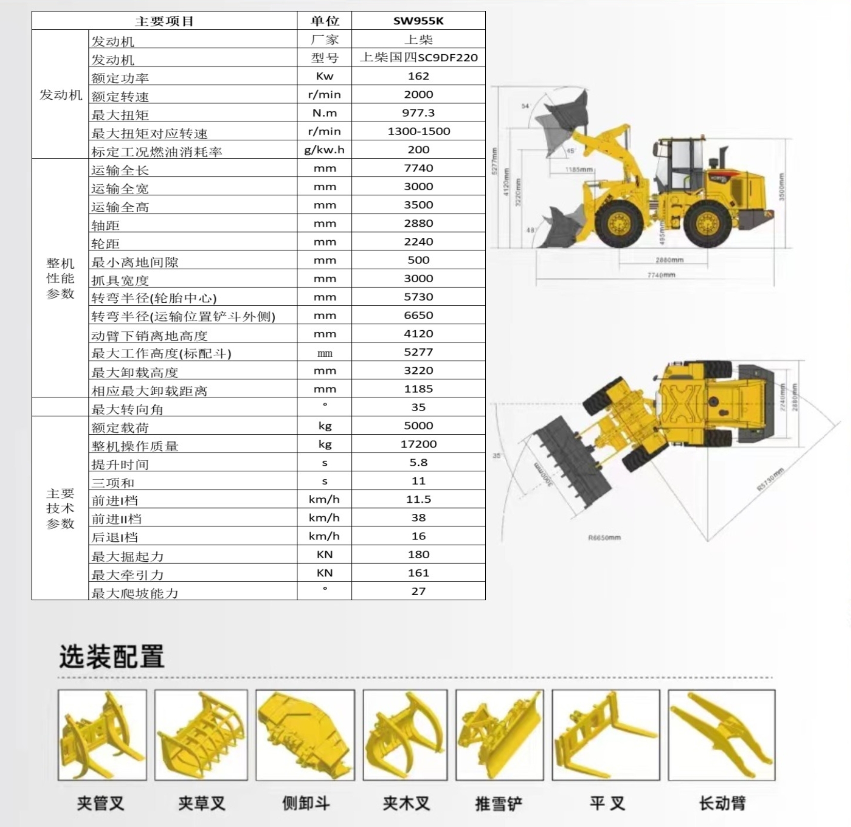 SW955K裝載機(jī)