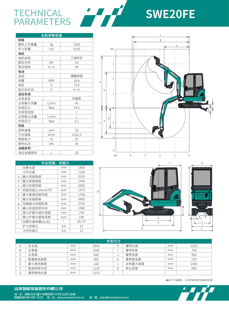 SWE20FE 電動(dòng)挖掘機(jī)